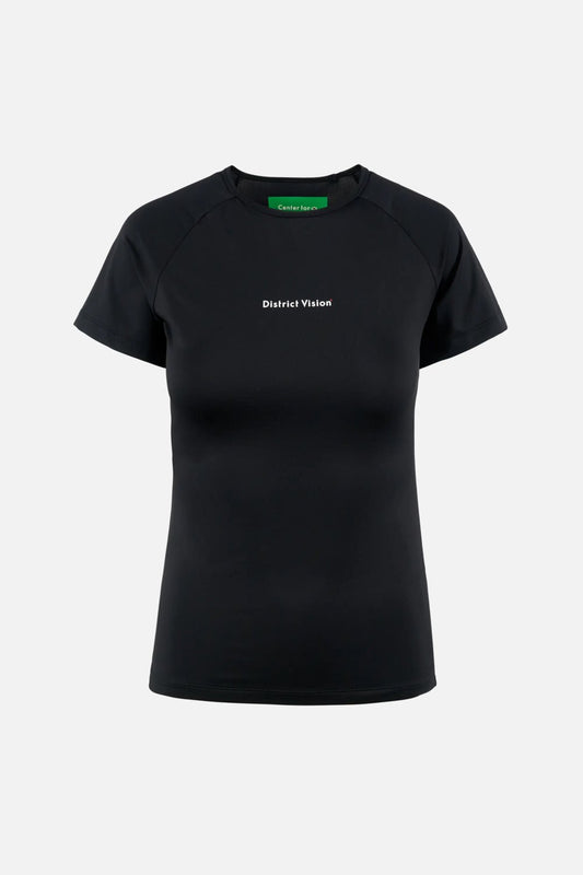 District Vision Short Sleeve Fitted Tee - Black | Coffee Outdoors