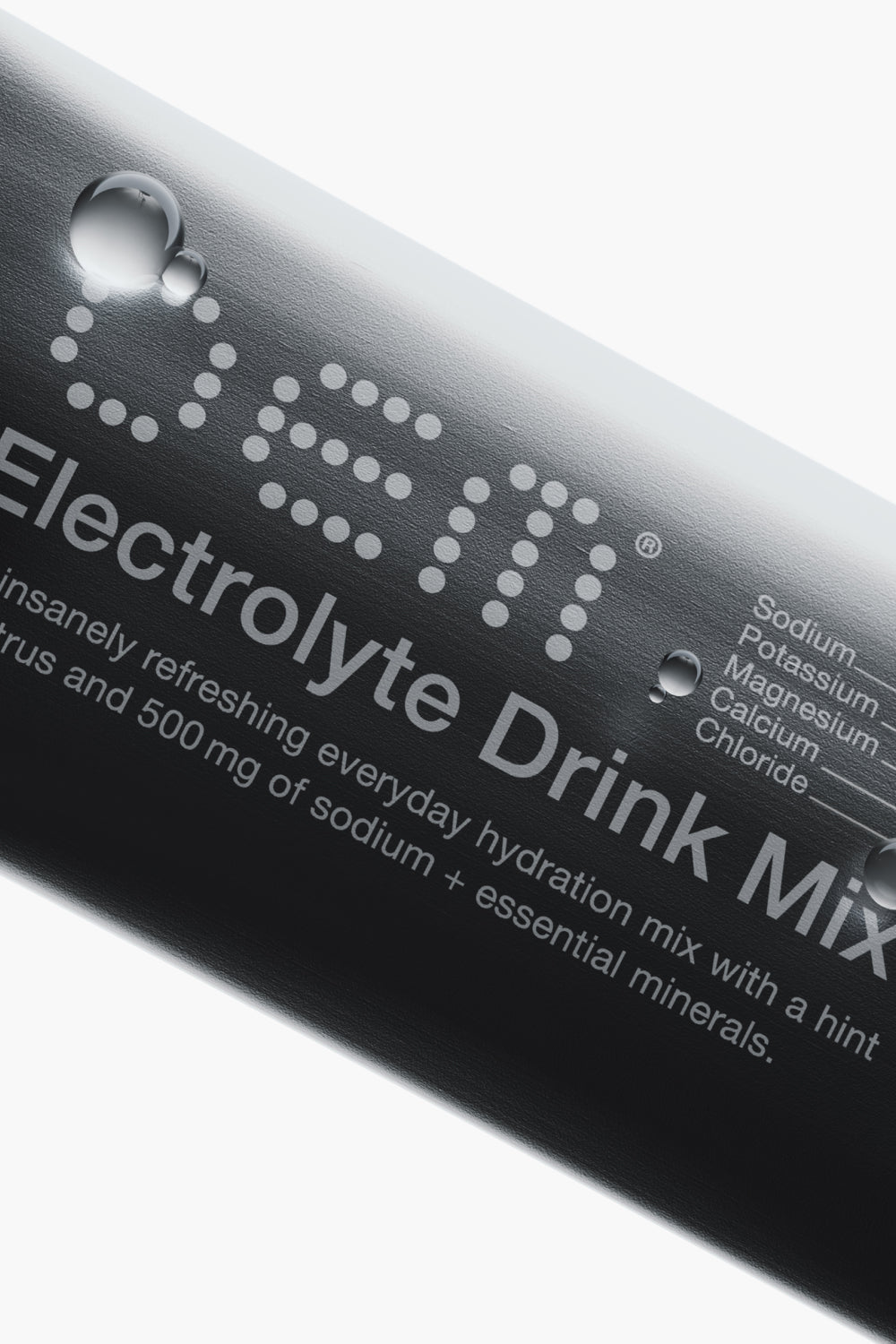 OEM Electrolyte Drink Mix packaging showcasing sodium, potassium, magnesium, and chloride ingredients.