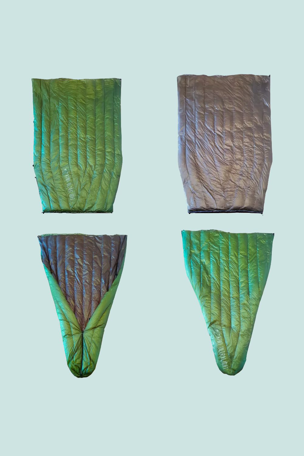 Kiwi Ultralight Quilt 850 Fill Down 5° in Green, view 1.