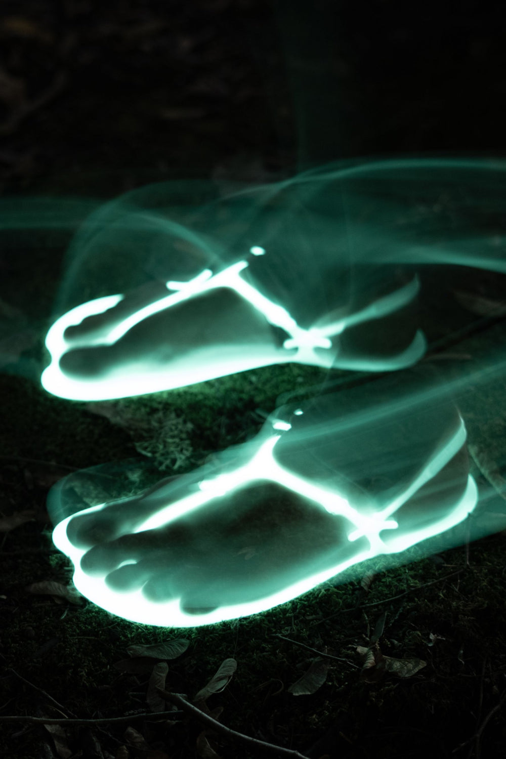 Footprint Camp Sandal - Glow in the Dark
