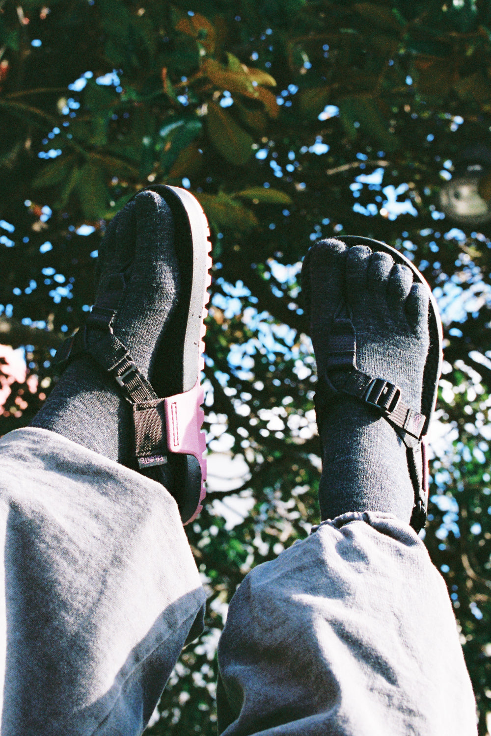 Injinji Coolmax Trail Toe Socks in Granite, view 2.