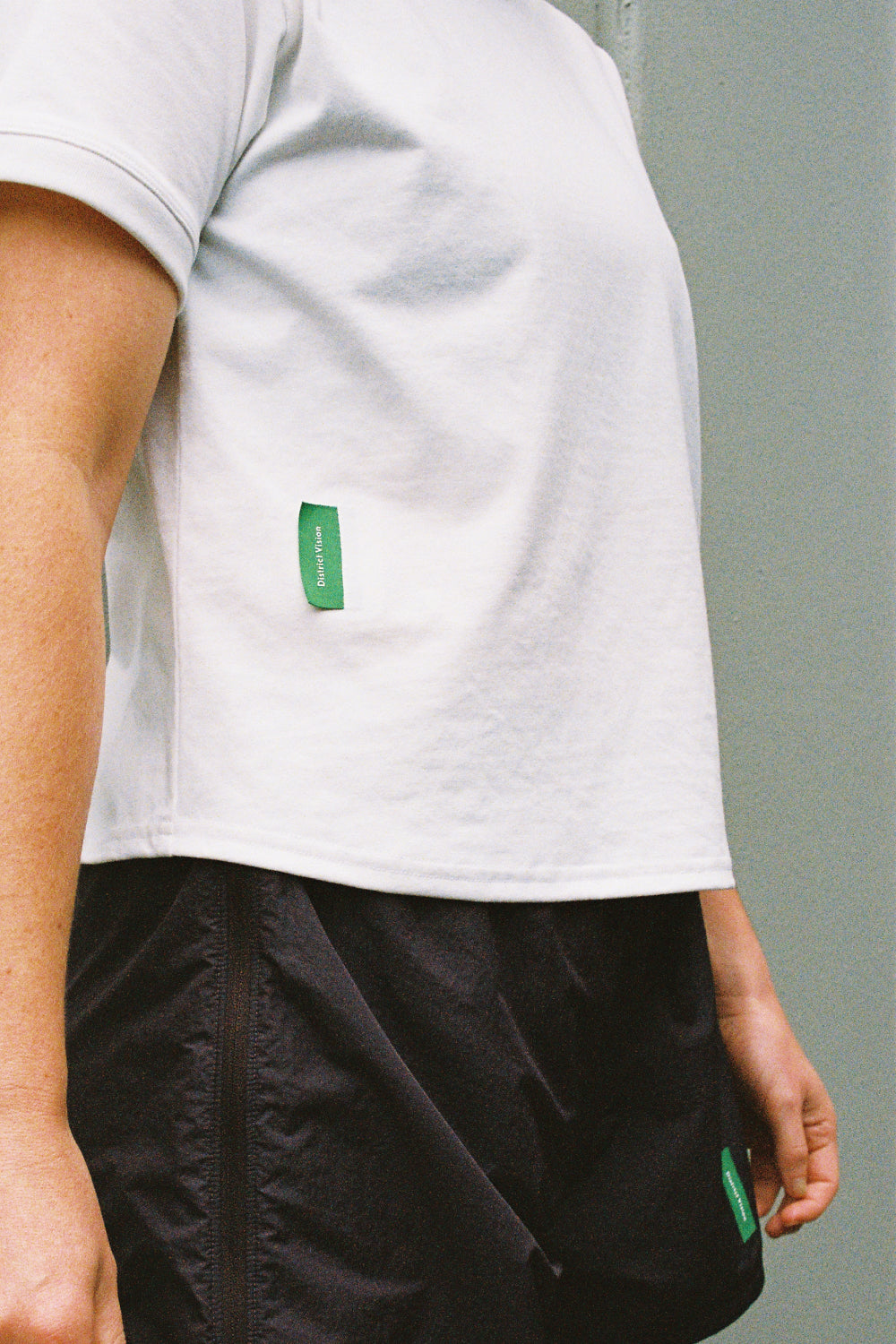 Womens Fitted Cropped T-Shirt - Off White