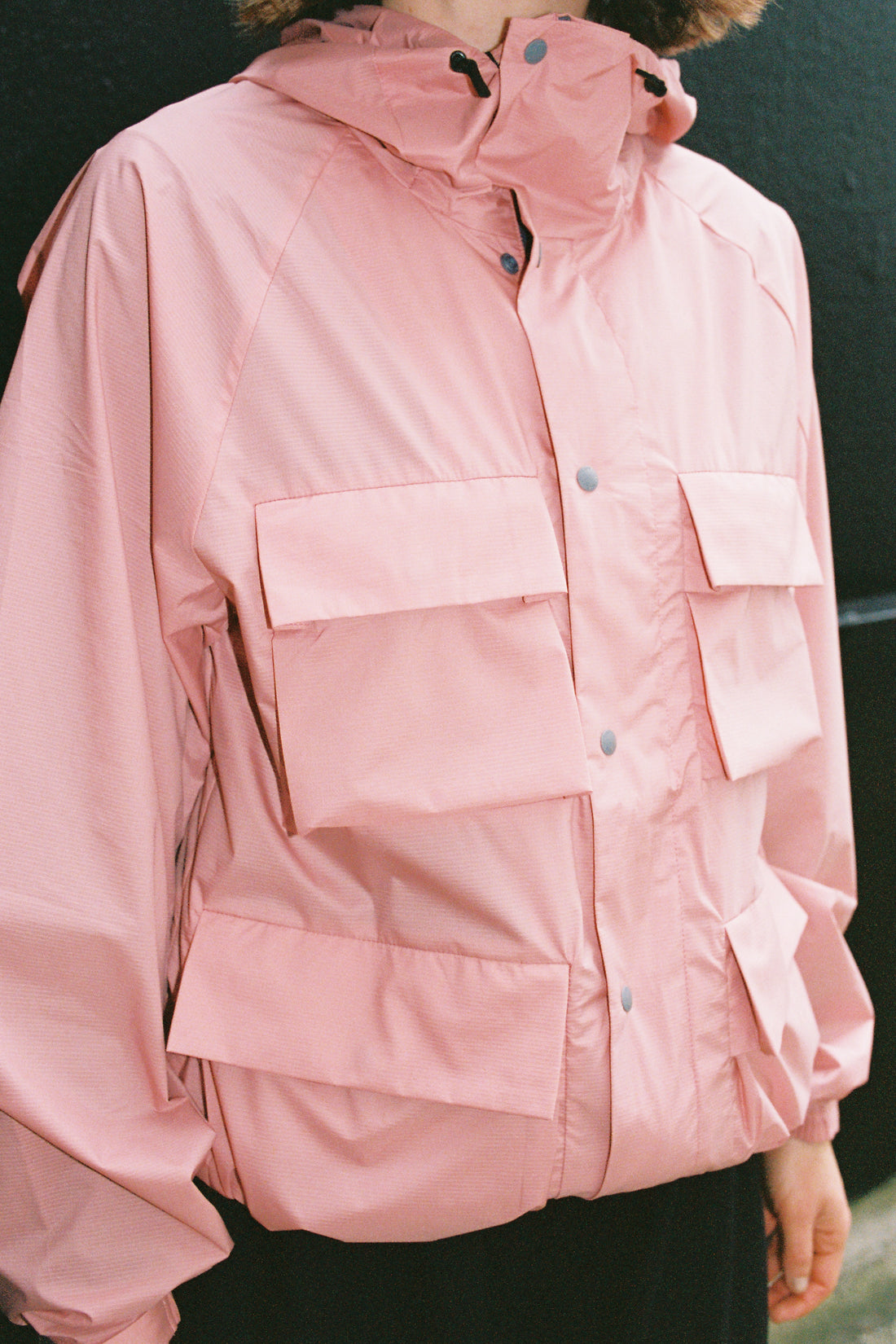 Snow Peak U.L. Double Weave Mountain Parka in Pink, view 2.