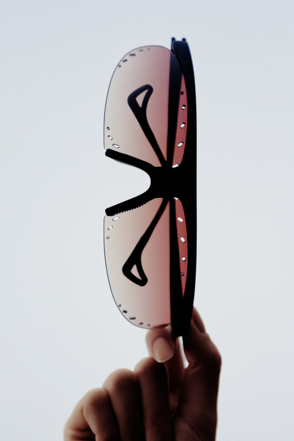 District Vision Koharu Eclipse PAF Sunglasses in Sand/D+ Black Rose Gradient, view 6.