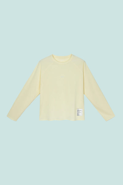 Womens AuraLite™ UV Long Tee - Transparent Yellow