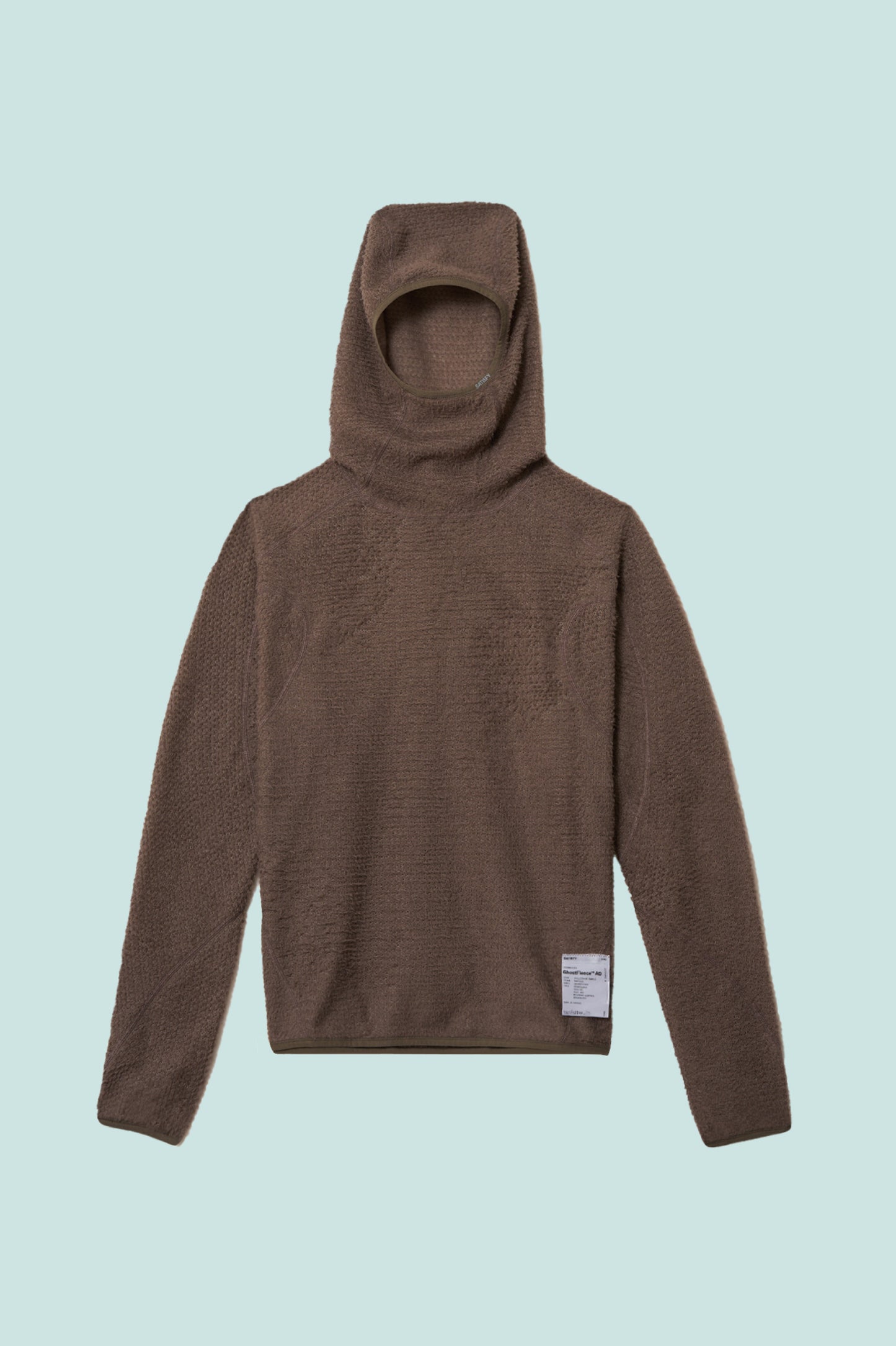 Satisfy FuzzFleece™ AD Light Hoodie - Falcon, brown hoodie featuring Polartec® Alpha® Direct insulation.