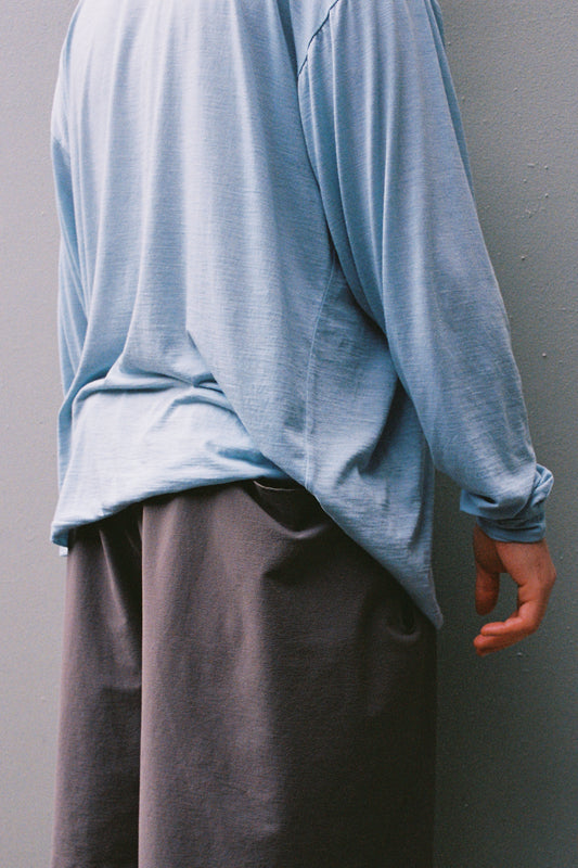 Gnuhr Creeper Crew Merino - Blue Fog