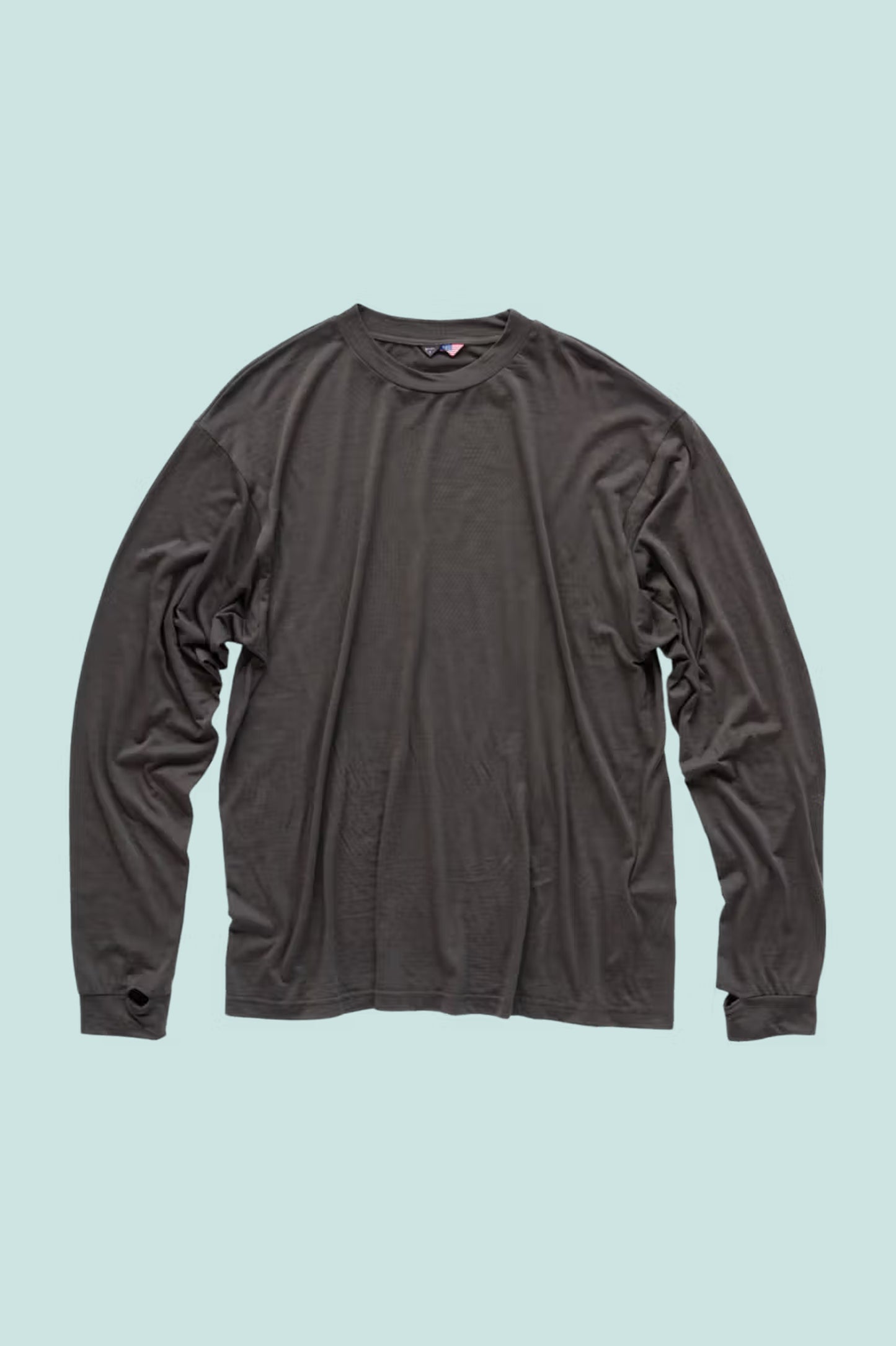 Gnuhr Creeper Crew Merino - Black Olive