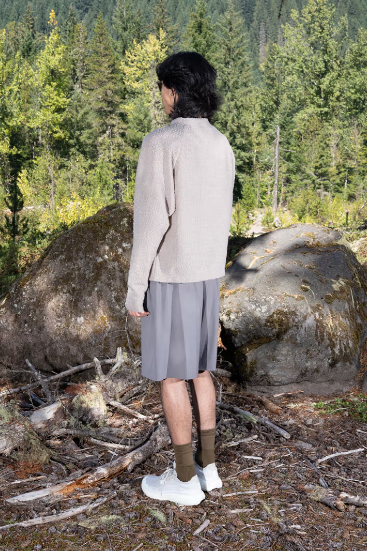 Gnuhr Warp Short Long - Charcoal