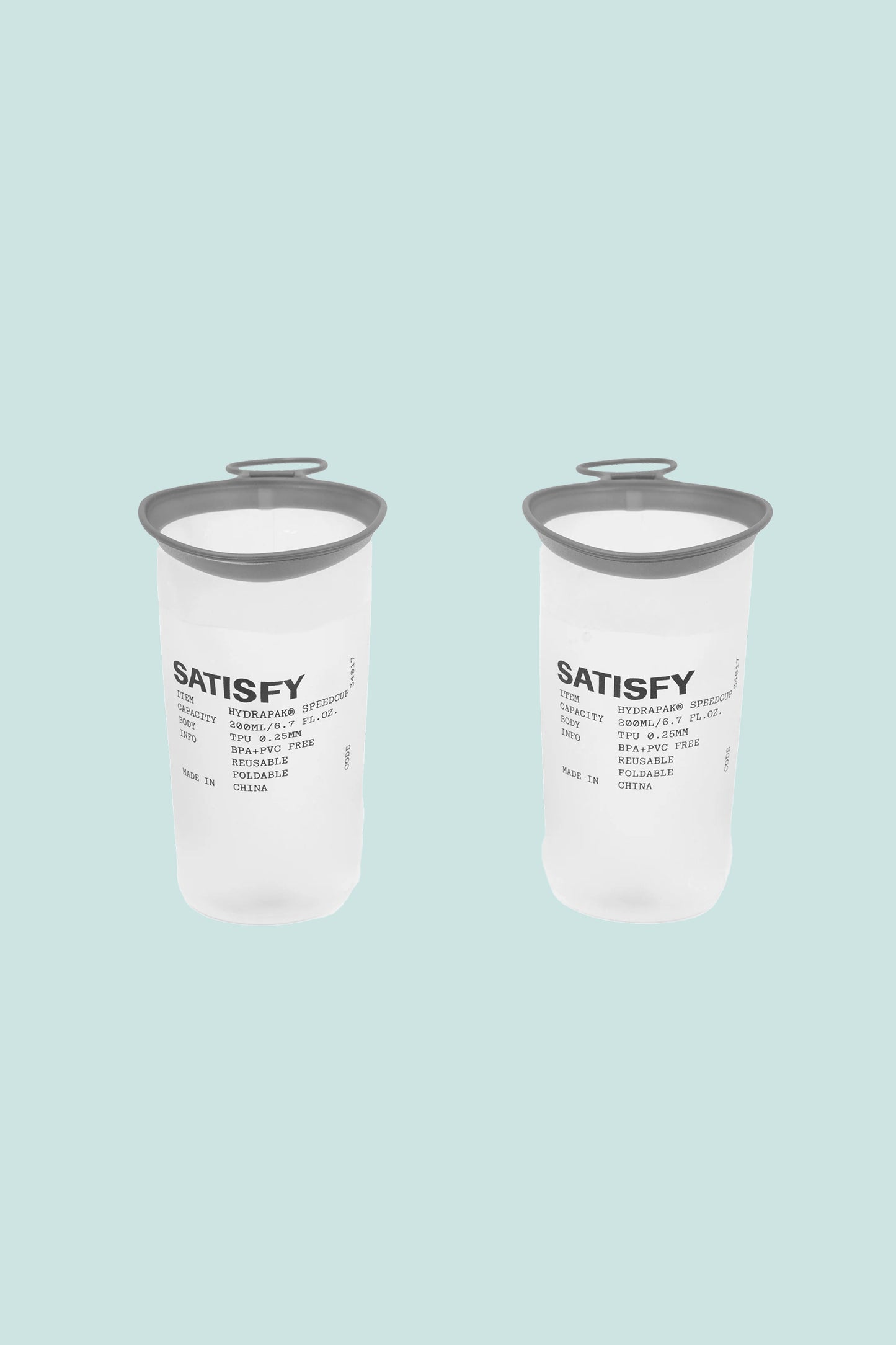Satisfy HydraPak® SpeedCup™ 2-Pack, lightweight, collapsible hydration cups for racing and outdoor adventures.