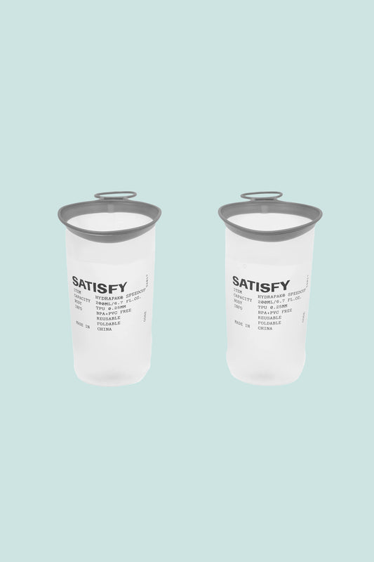 Satisfy HydraPak® SpeedCup™ 2-Pack, lightweight, collapsible hydration cups for racing and outdoor adventures.