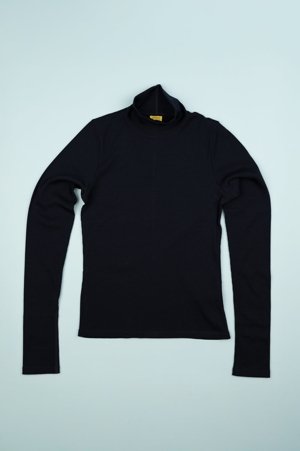 Hikerkind Ribbed Merino Turtleneck 01 - Woad