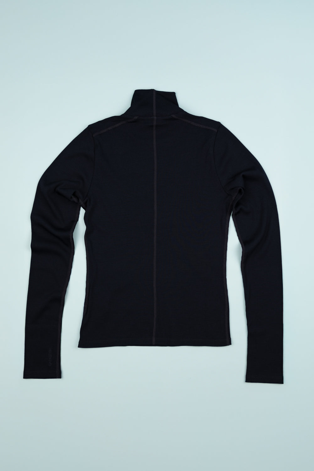 Hikerkind Ribbed Merino Turtleneck 01 - Woad