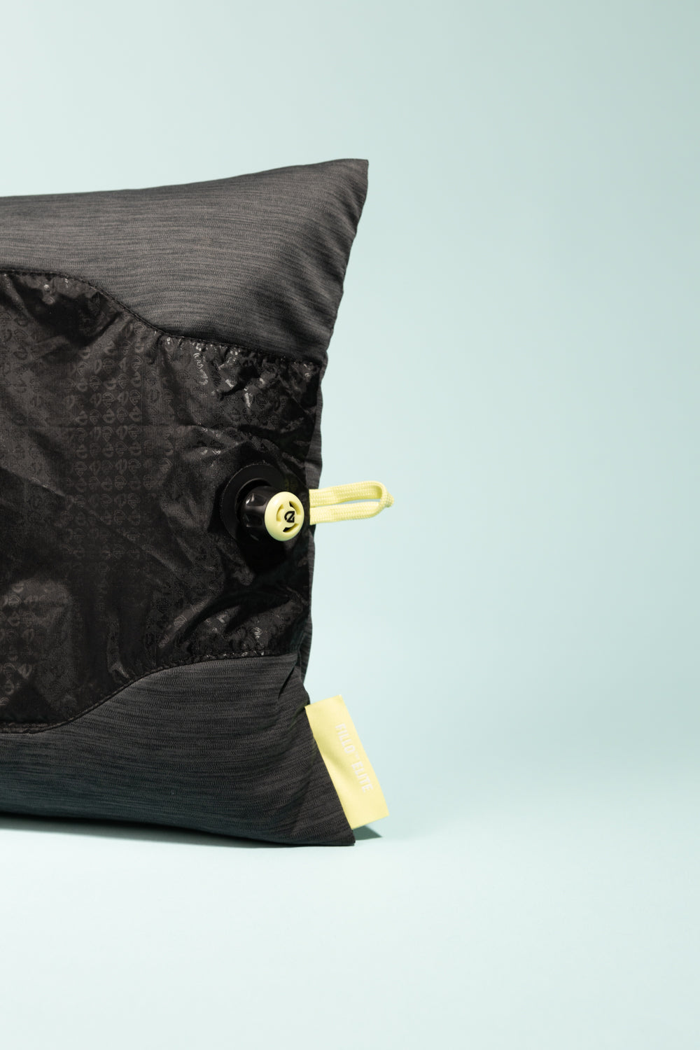 Nemo Fillo Elite Pillow - Black Pearl showcasing its soft texture and unique design for comfort.