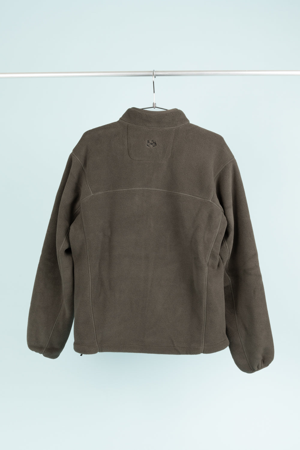 Back view of Portal Loam Fleece Jacket in Dark Olive, made from breathable Polartec® fleece for warmth and comfort.