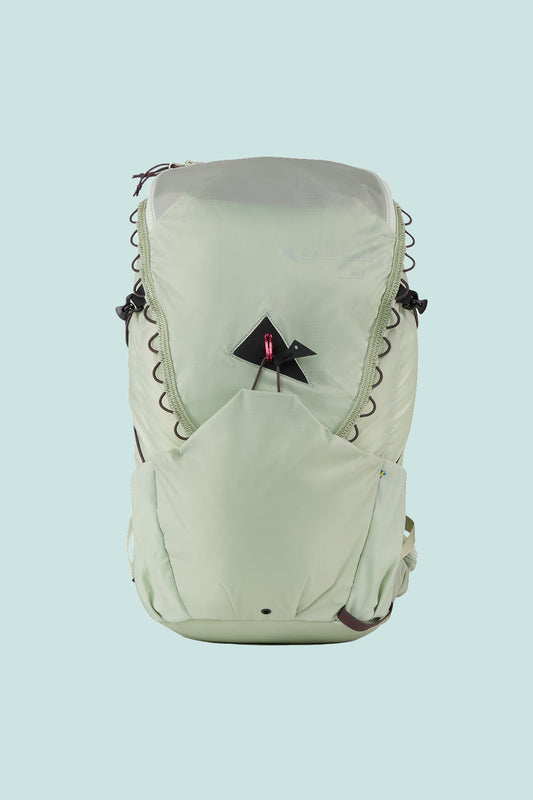 Klattermusen Gilling Backpack 20L in Sea Foam, lightweight pack for hiking and everyday use.