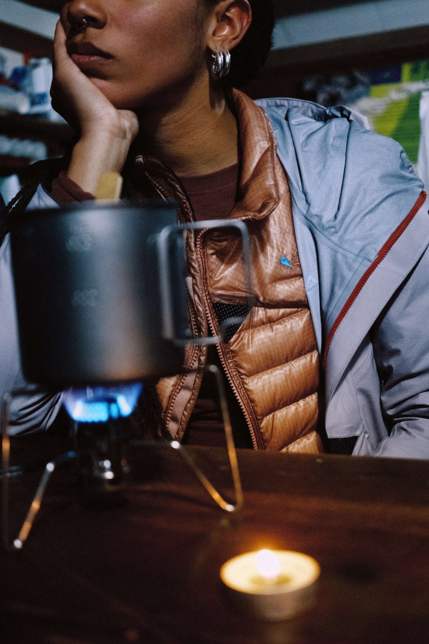 Klattermusen Womens Lopt Hood Jacket - Cedar Rose