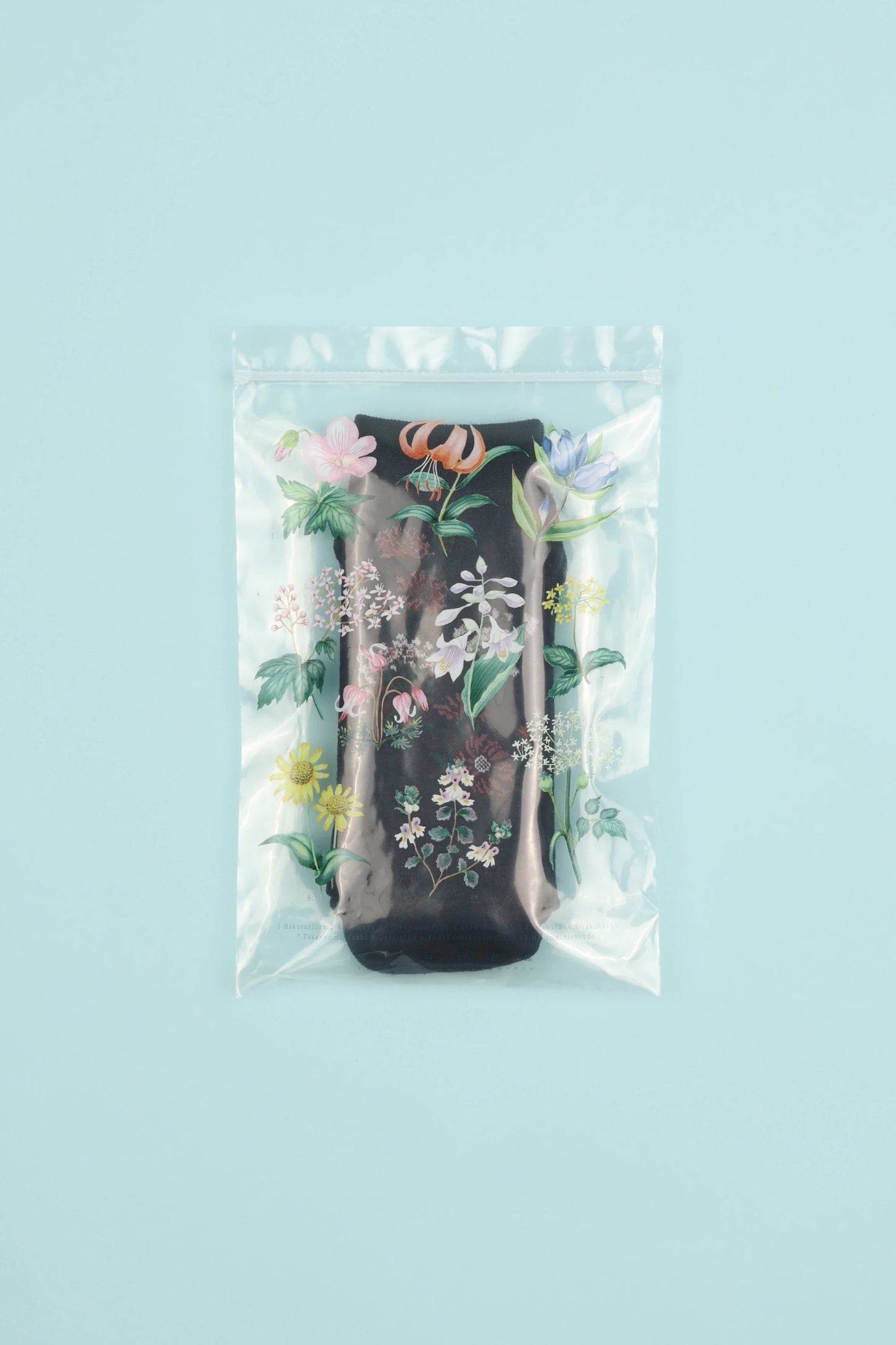 Laceflower Flower Of The Mountain Hiking Socks - Navy | Coffee Outdoors