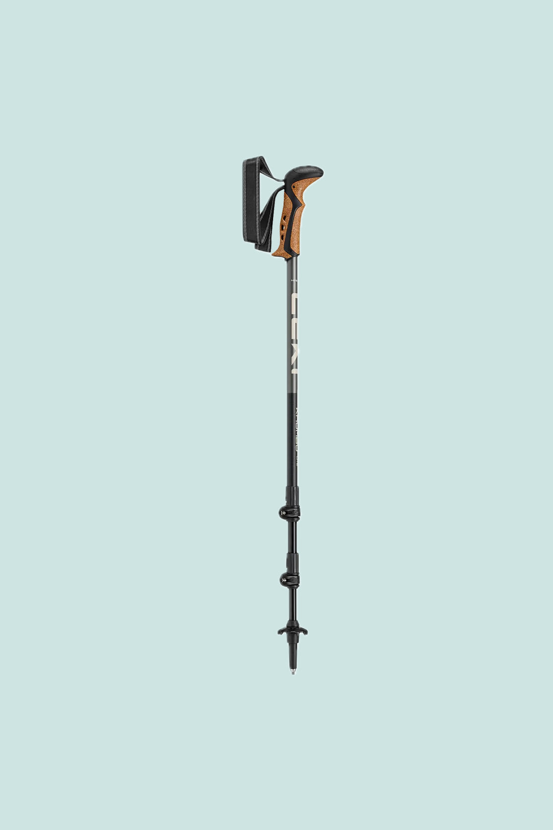 Leki Khumbu Lite Poles in Stone Blue Light Metallic, view 2.