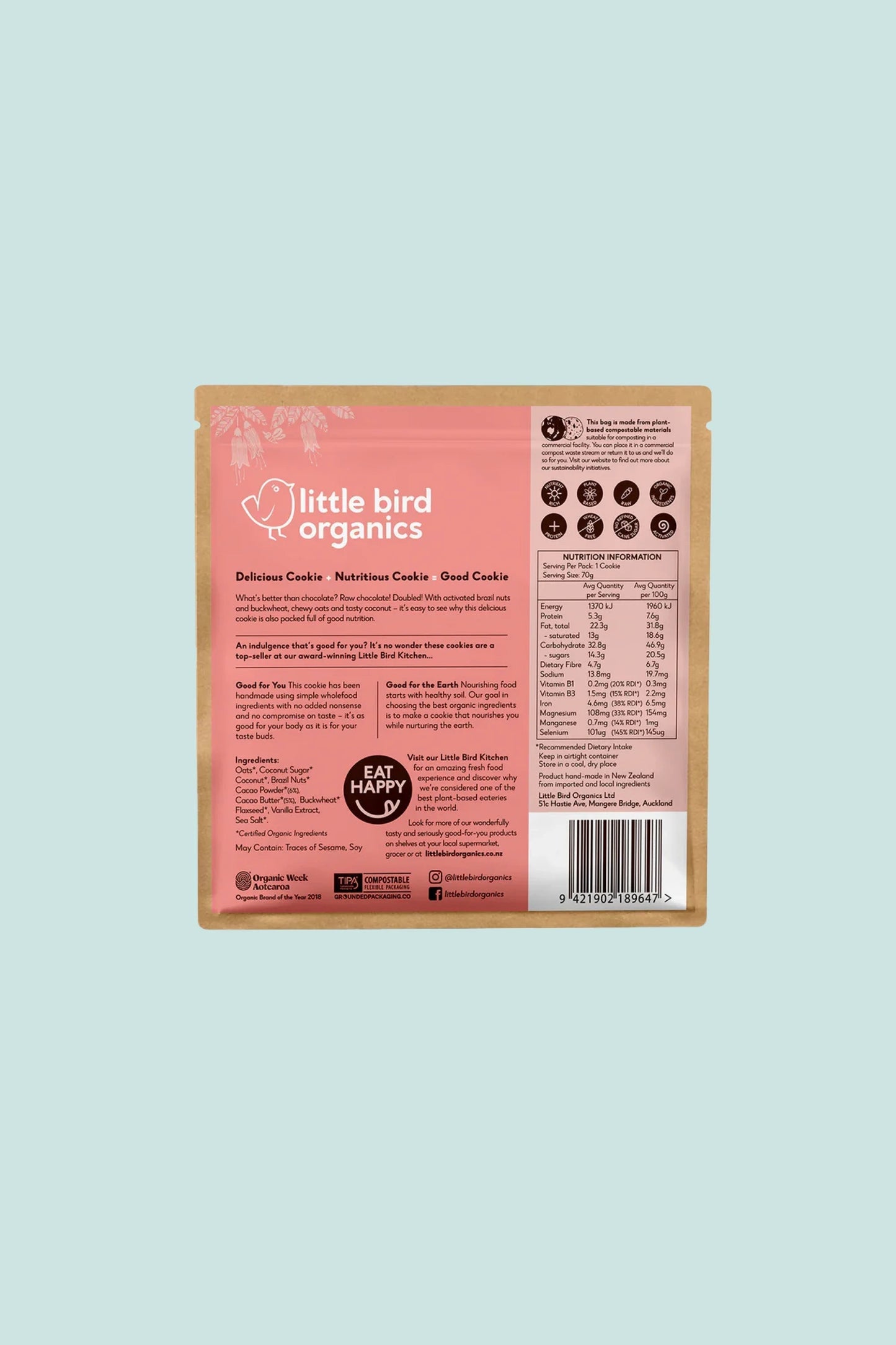 Little Bird Organics Good Cookie - Double Chocolate Chip | Coffee Outdoors