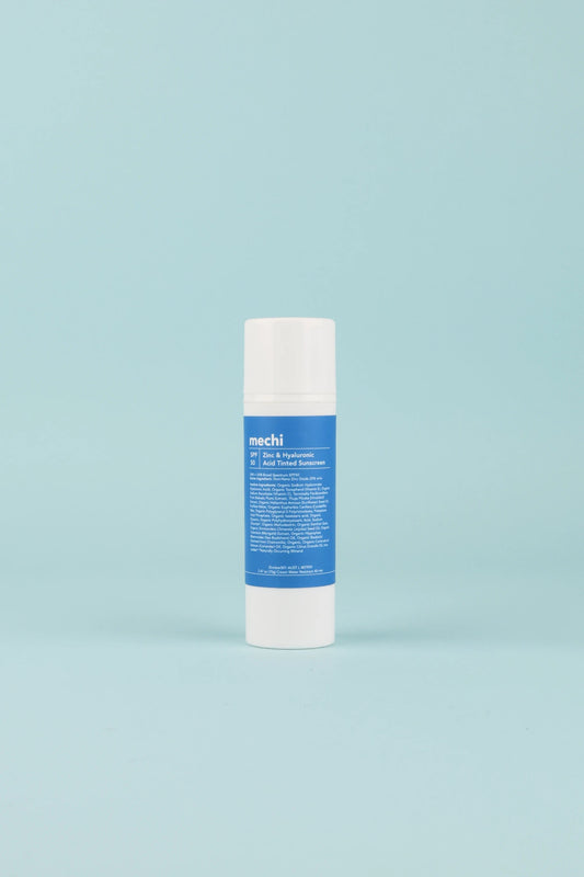 Mechi Zinc & Hyaluronic Sunscreen - Slightly Tinted 70 grams | Coffee Outdoors