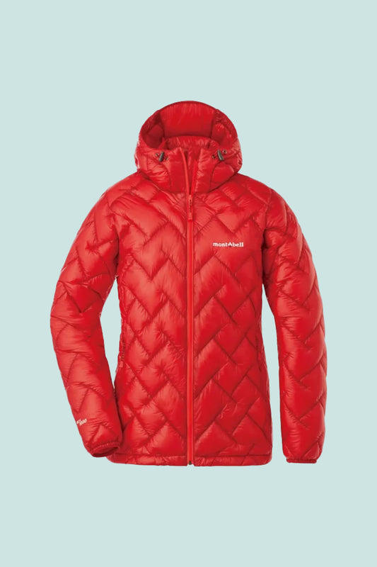 Montbell US Womens Plasma 1000 Alpine Down Parka - Red Brick