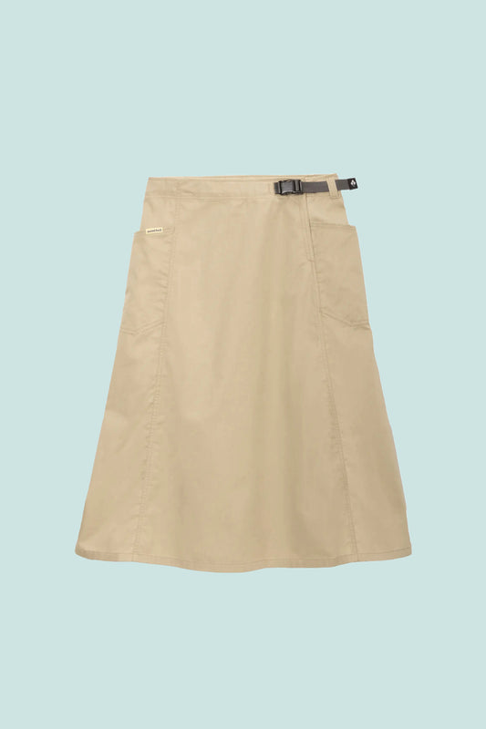 Womens Core Spun Long Skirt - Tan