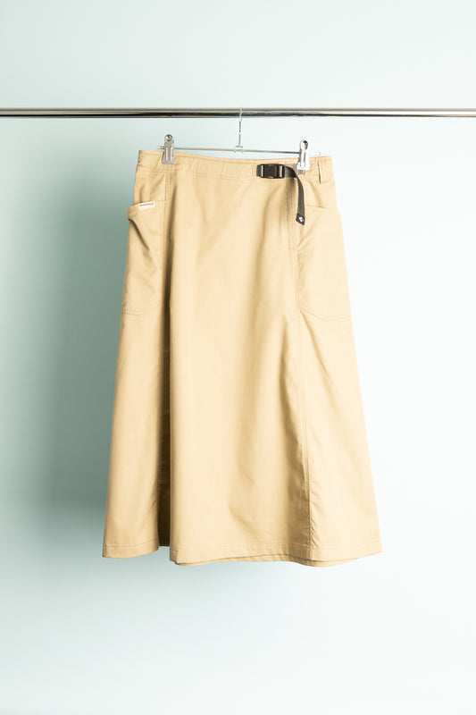 Montbell Womens Core Spun Long Skirt - Tan