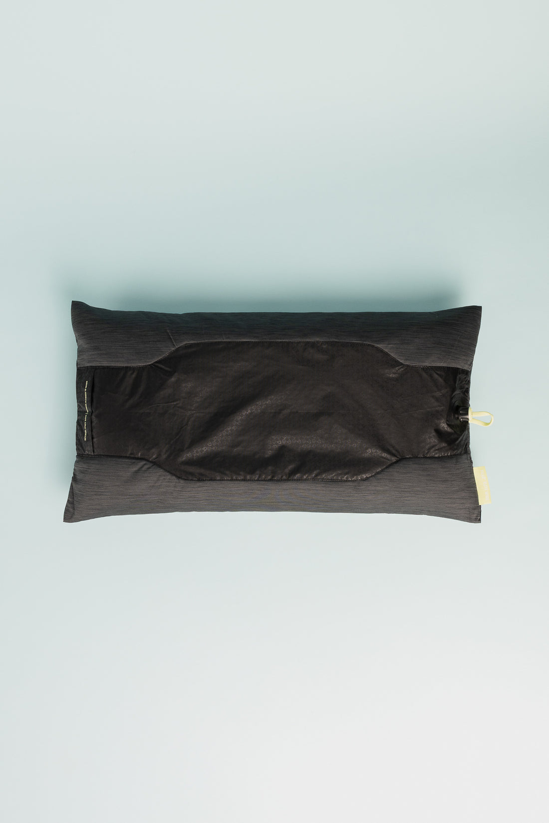 Nemo Fillo Elite Wide Pillow - Black Pearl on a light background, highlighting its soft and packable design.