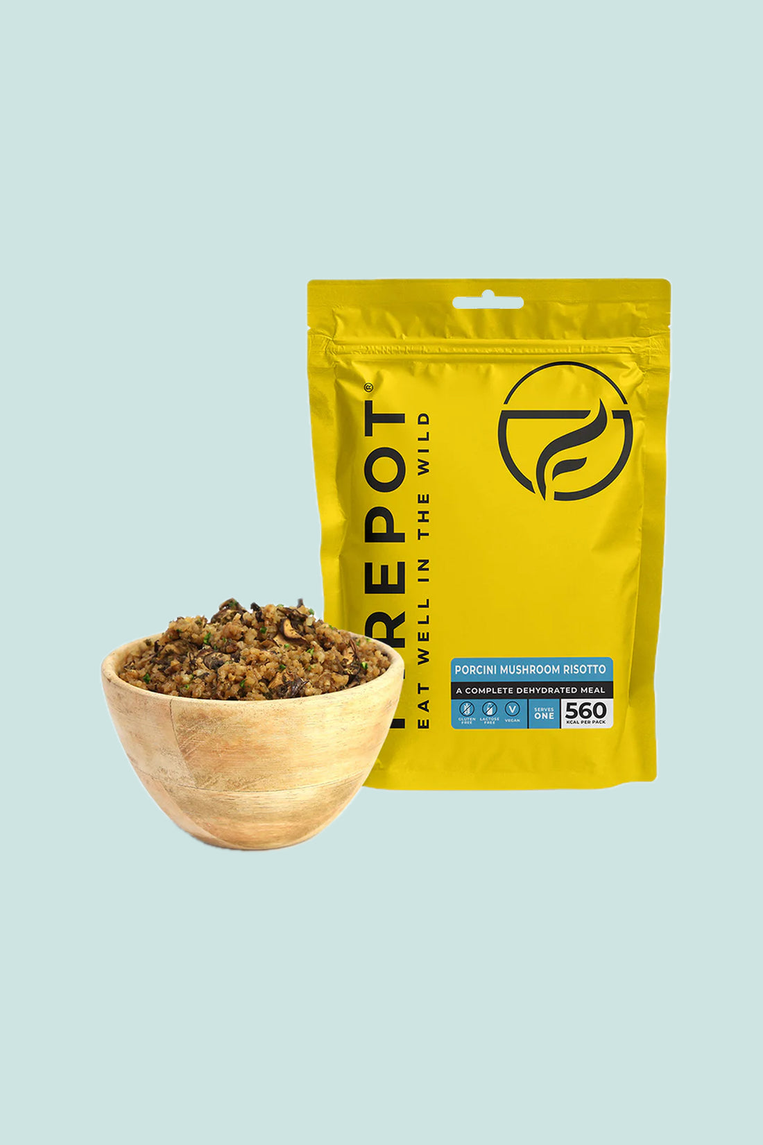 Firepot Porcini Mushroom Risotto, Regular Serving.