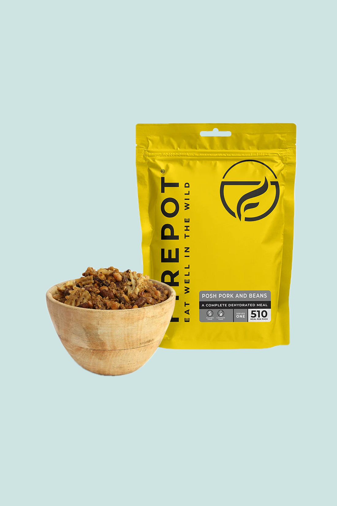 Firepot Posh Pork and Beans, Regular Serving.