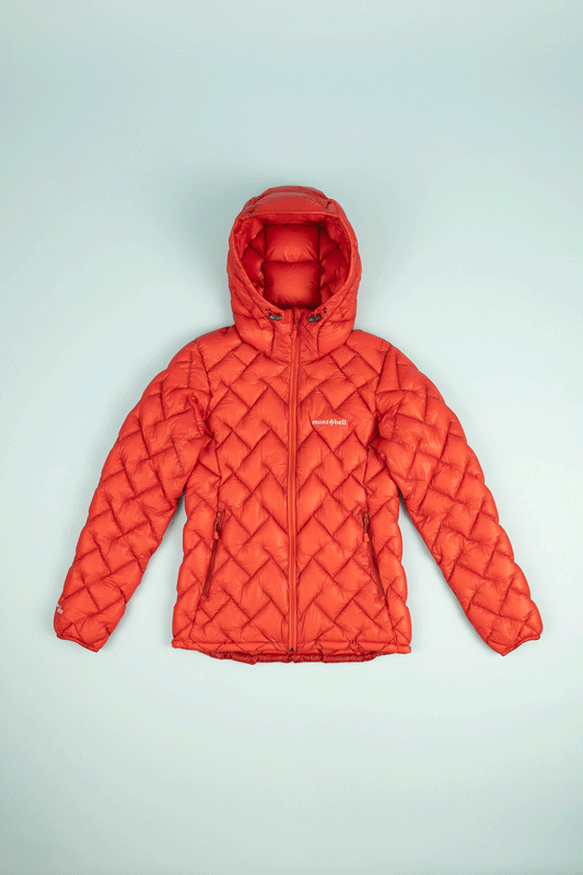 Montbell US Womens Plasma 1000 Alpine Down Parka - Red Brick