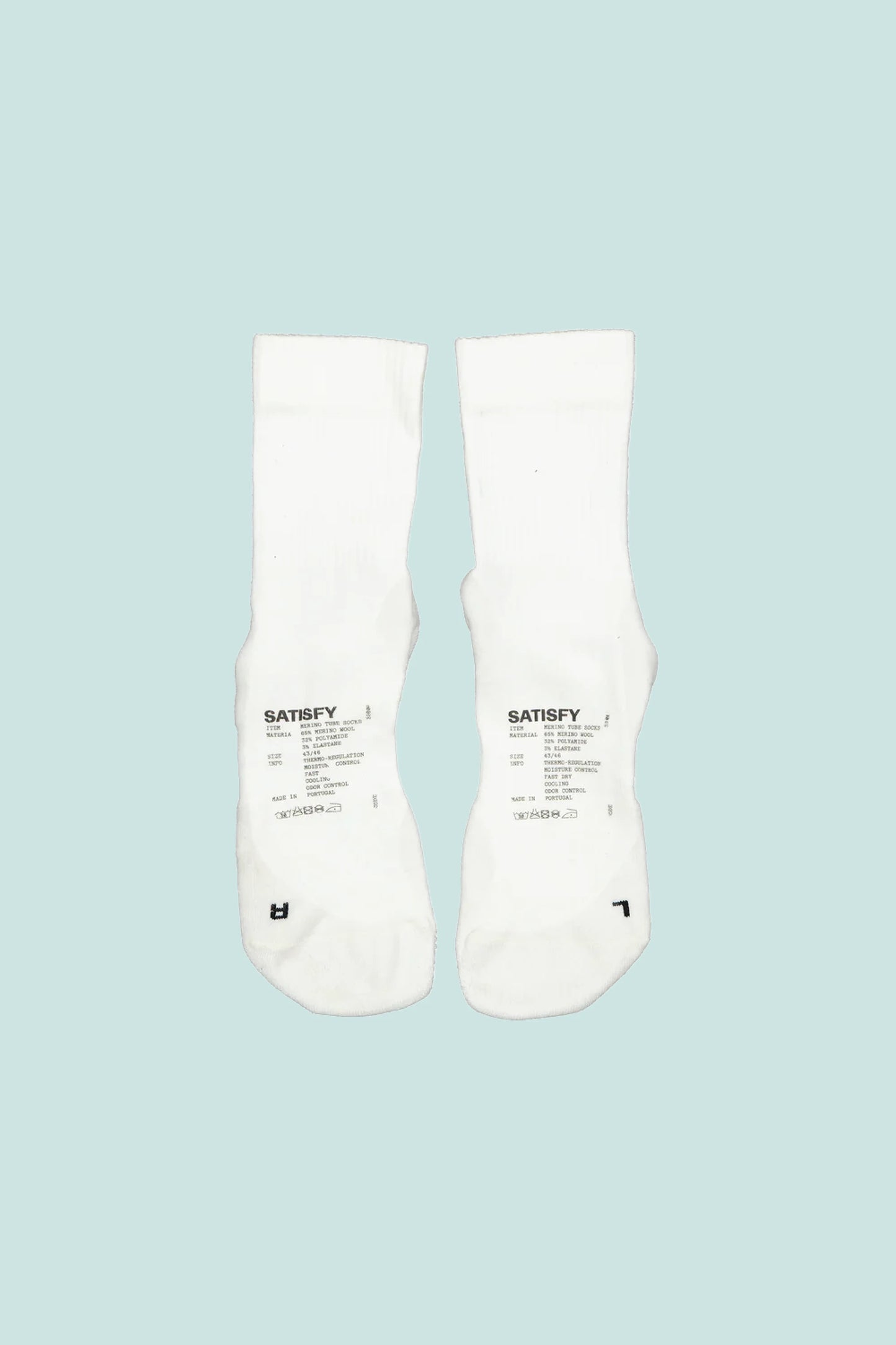 Satisfy Merino Nylon Tube Socks - Off-White | Coffee Outdoors