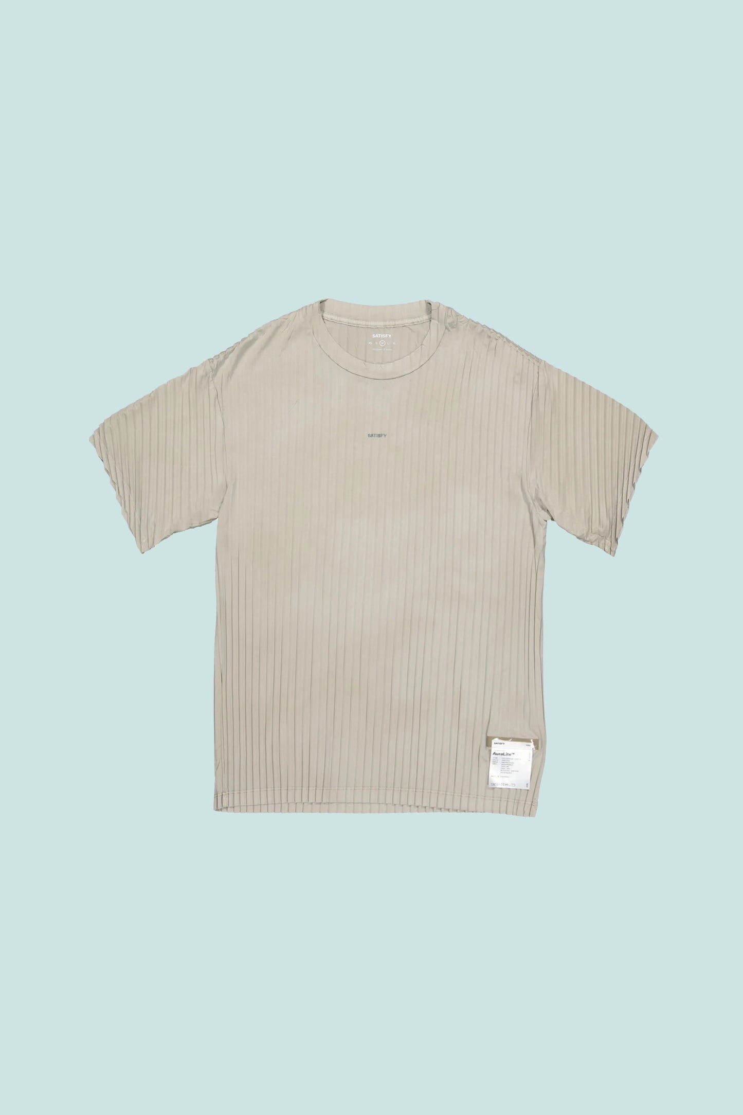 Satisfy AuraLite™ Pleated T-Shirt - Mineral Dune
