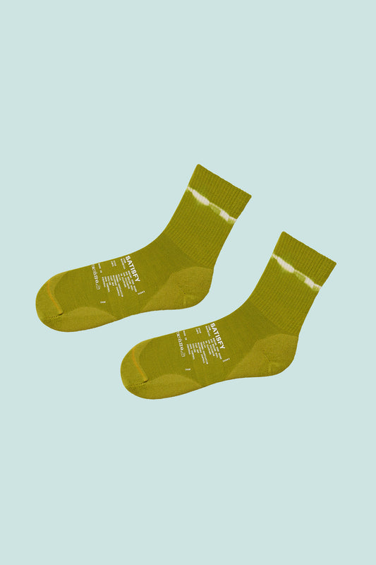 Satisfy Merino Nylon Tube Socks - Tie-Dye Grenoble Green