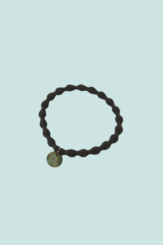 Snow Peak Logo-Charm Hair Tie - Black | Coffee Outdoors