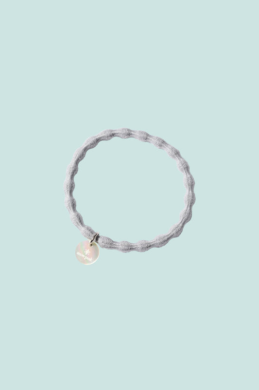 Snow Peak Logo-Charm Hair Tie - Light Grey | Coffee Outdoors