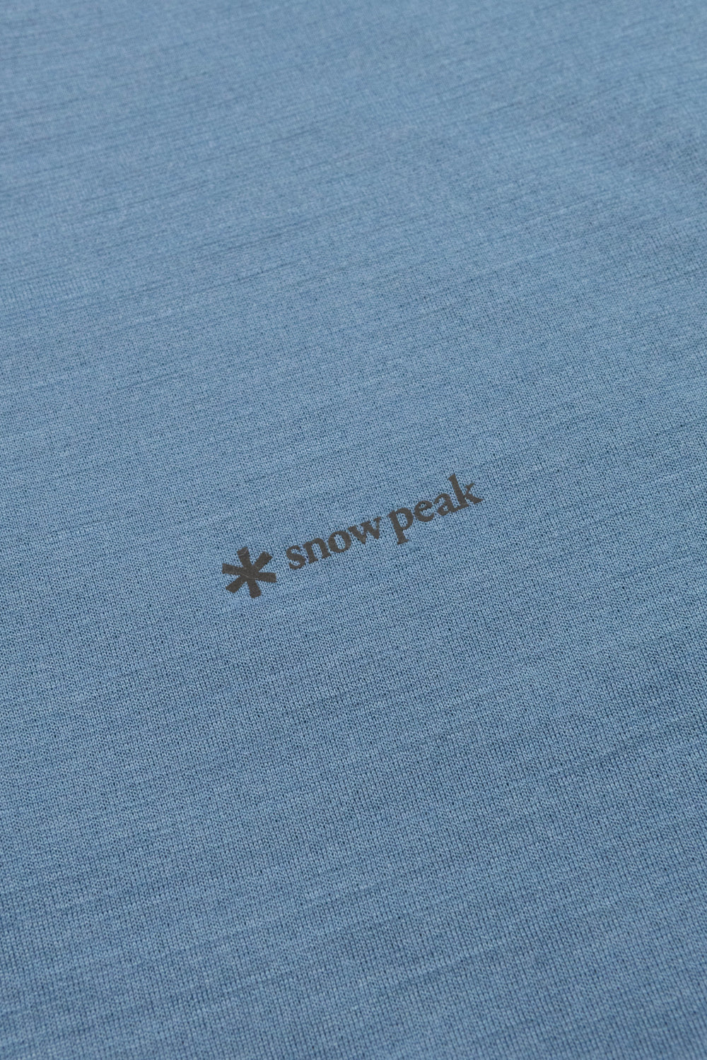 Snow Peak Pe/Wo Half Zip T-Shirt - Blue