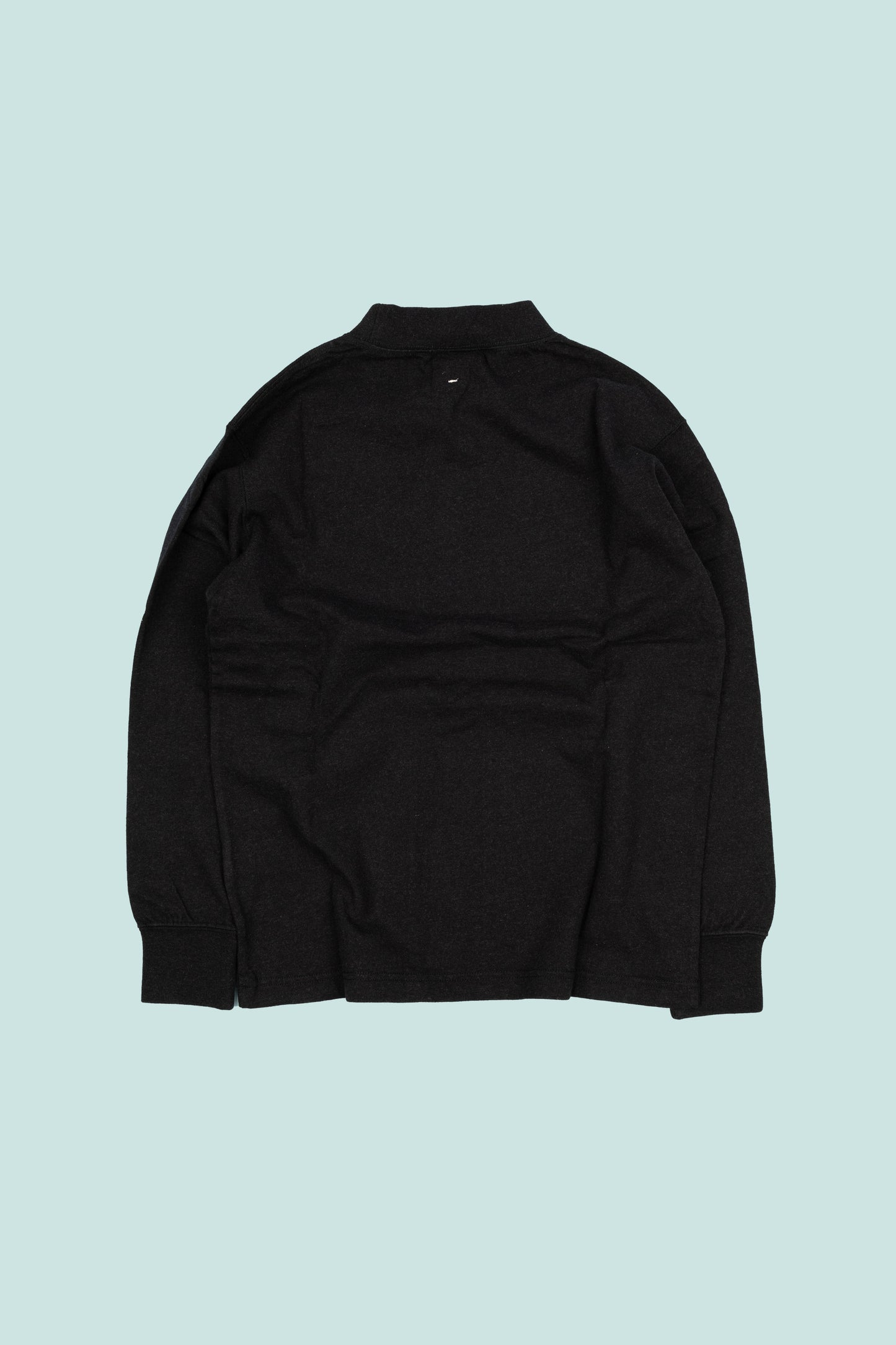 Snow Peak Recycled Cotton Heavy Mockneck L/S T-Shirt - Black