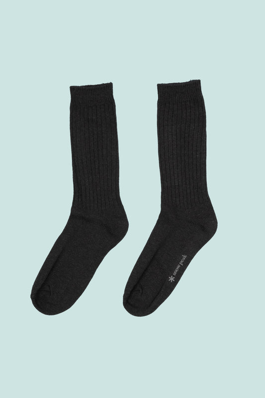 Snow Peak Recycled Cotton Socks - Black