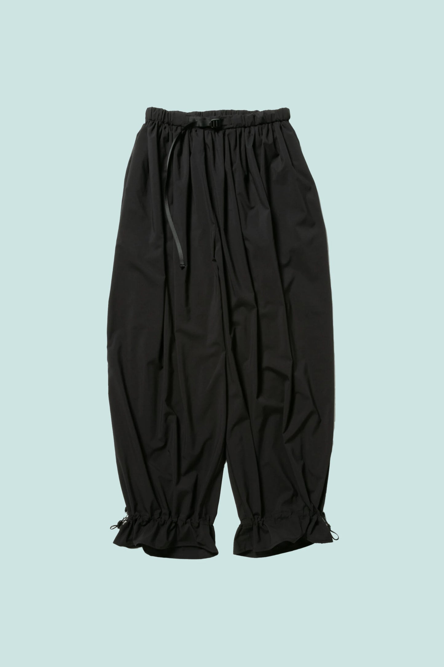 Snow Peak Shadow Ripstop Gather Pants - Black | Coffee Outdoors