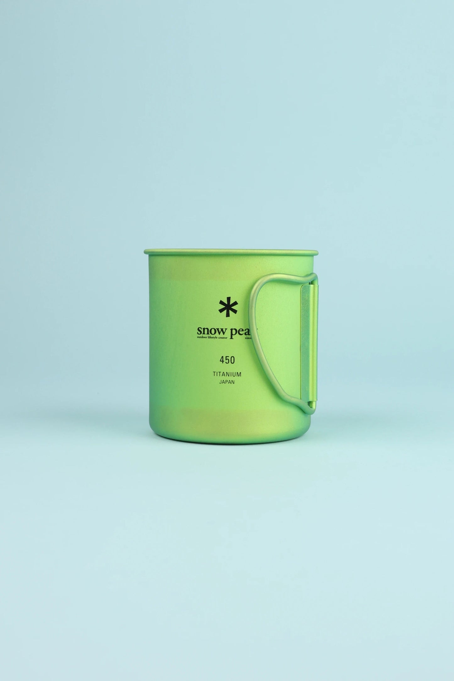 Snow Peak Titanium Single Wall Cup 450 - Green | Coffee Outdoors