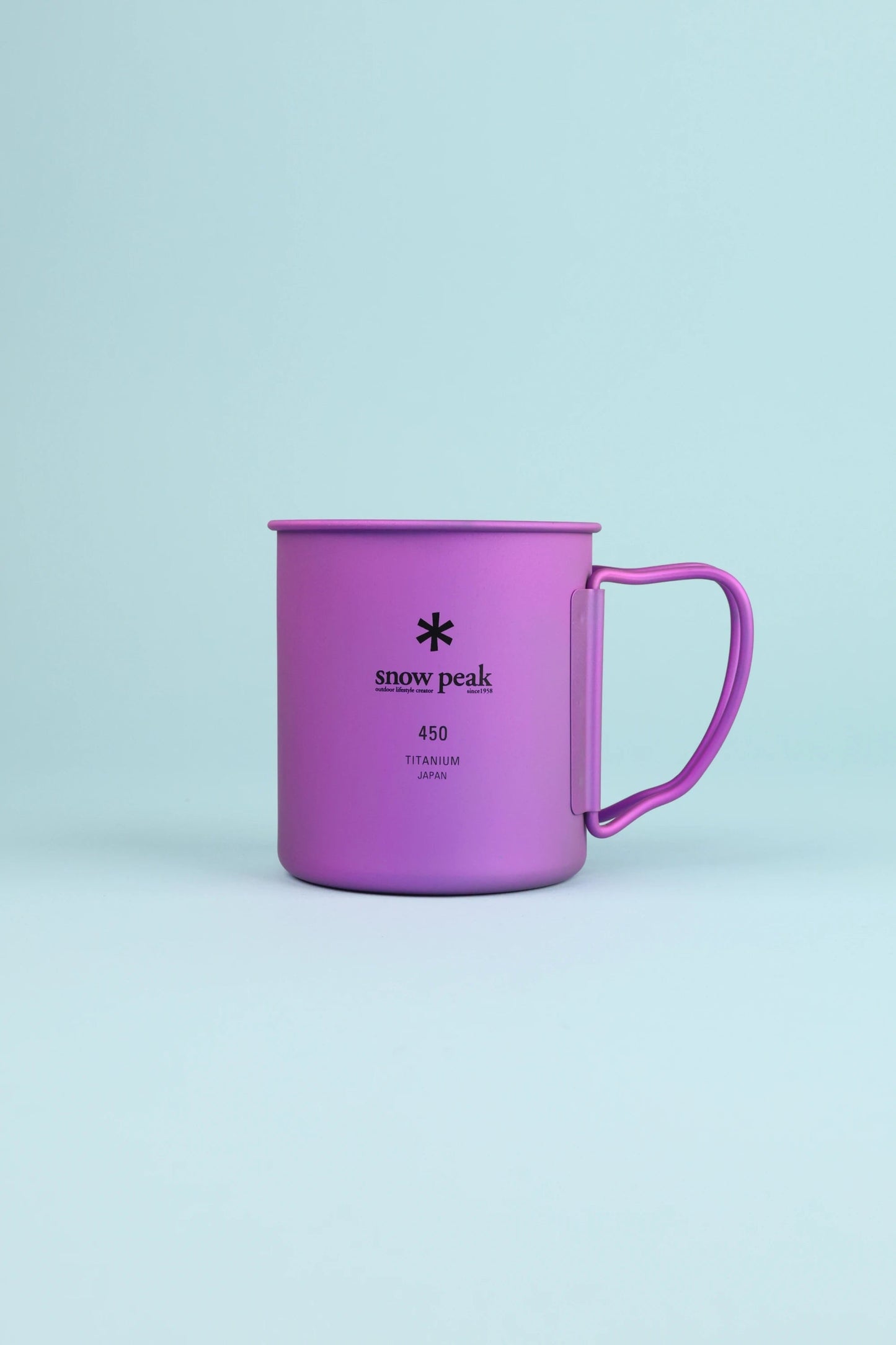 Snow Peak Titanium Single Wall Cup 450 - Purple | Coffee Outdoors