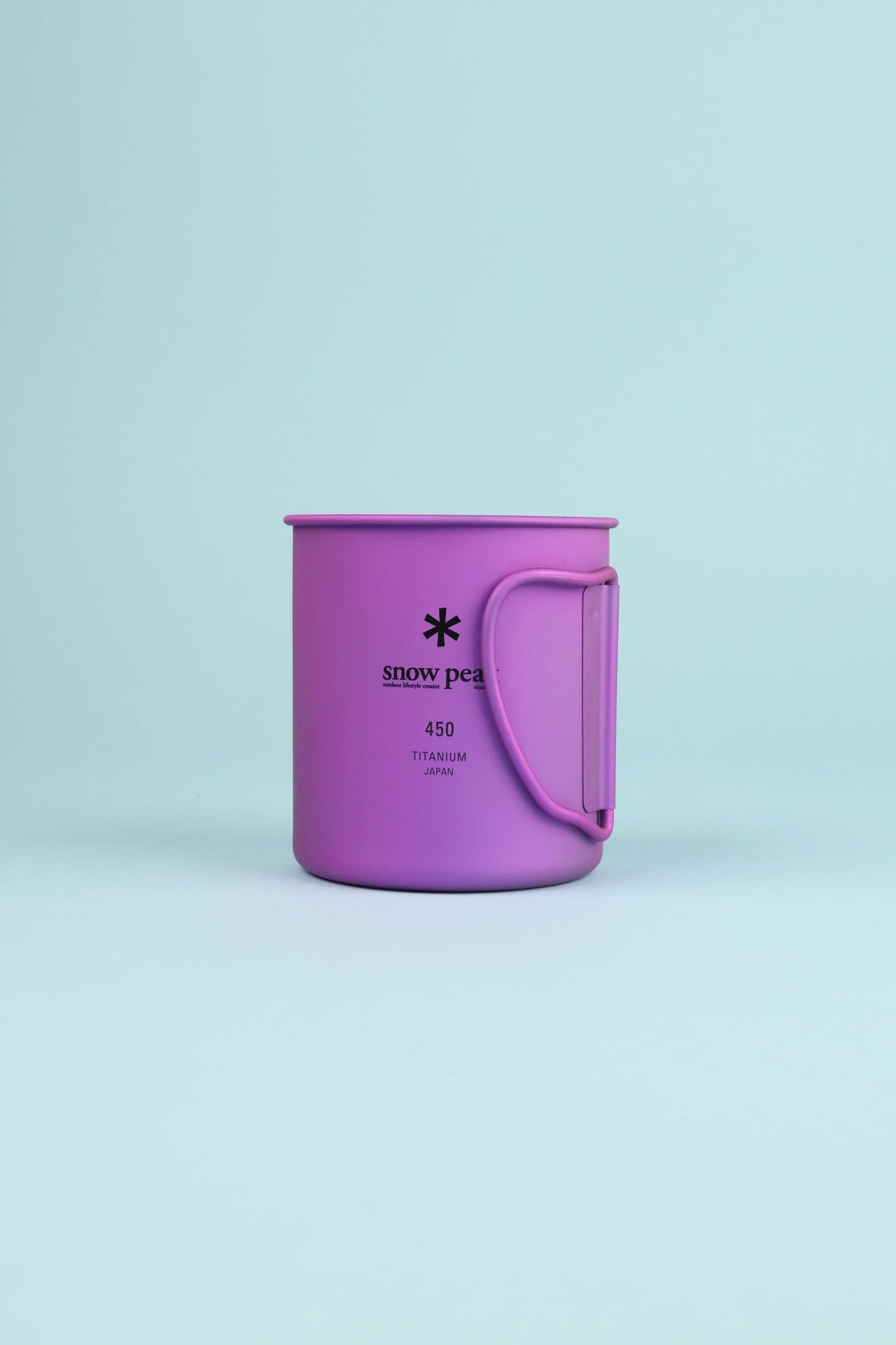 Snow Peak Titanium Single Wall Cup 450 - Purple | Coffee Outdoors