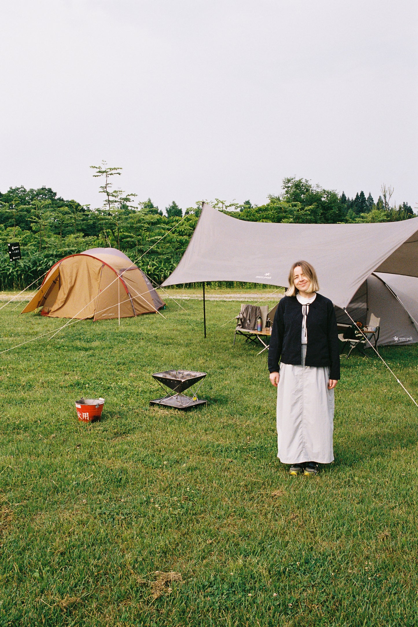 Snow Peak Nylon Tussah Utility Skirt - Light Grey