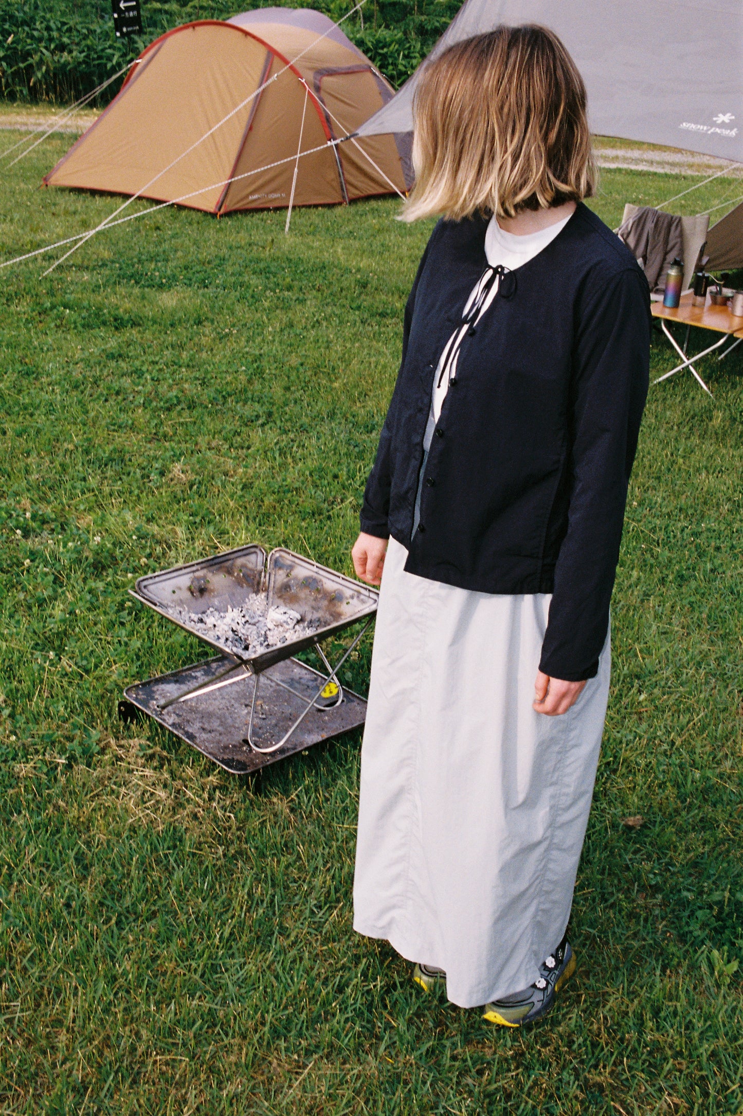 Snow Peak Garment Dyed Blouse - Black