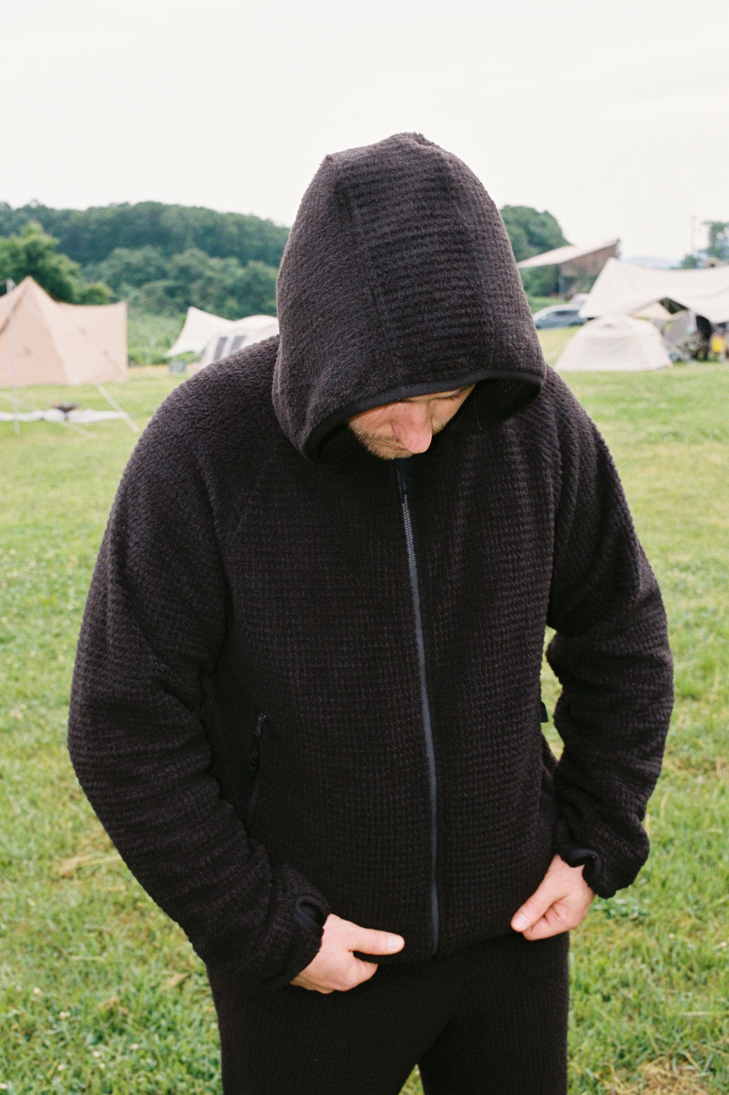 Snow Peak Polartec Alpha Direct Thermo Control Zip Up Parka - Dark Brown