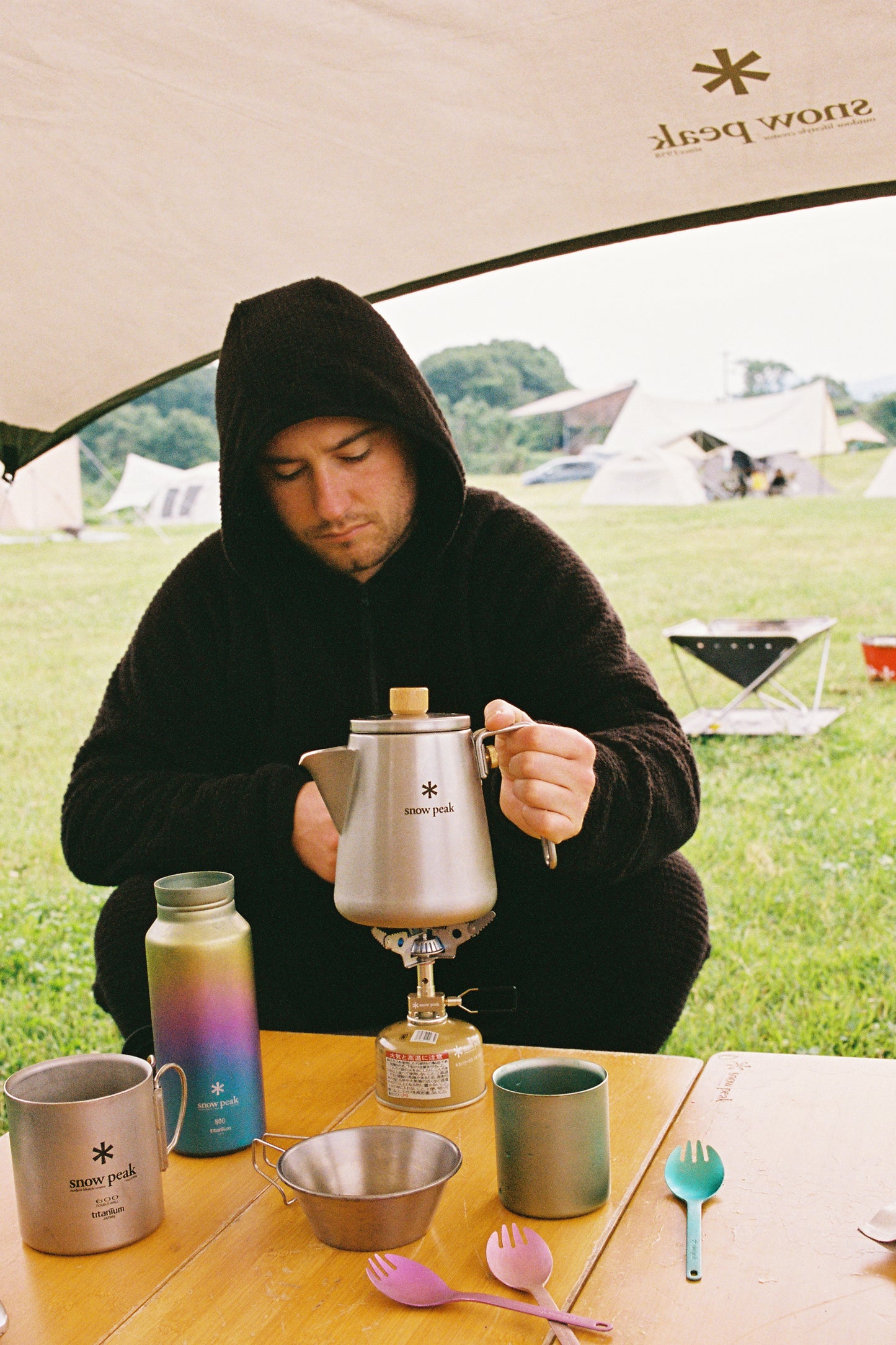 Snow Peak Polartec Alpha Direct Thermo Control Zip Up Parka - Dark Brown