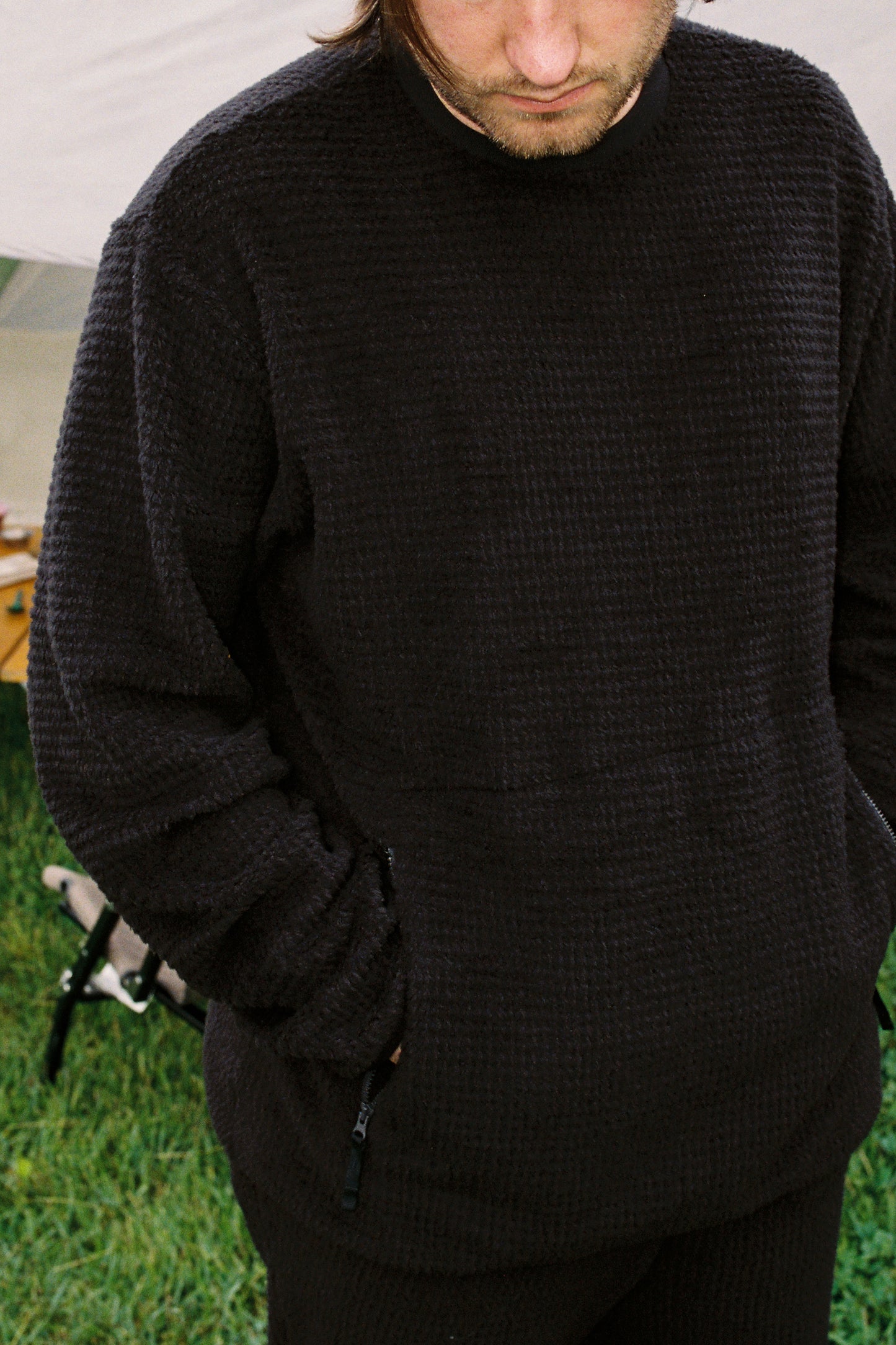 Snow Peak Polartec Alpha Direct Thermo Control Pullover - Dark Brown