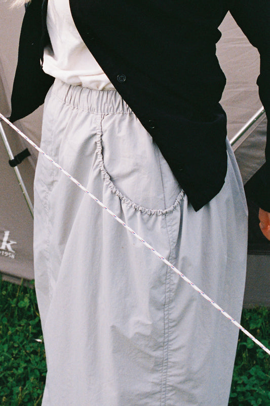 Snow Peak Nylon Tussah Utility Skirt - Light Grey